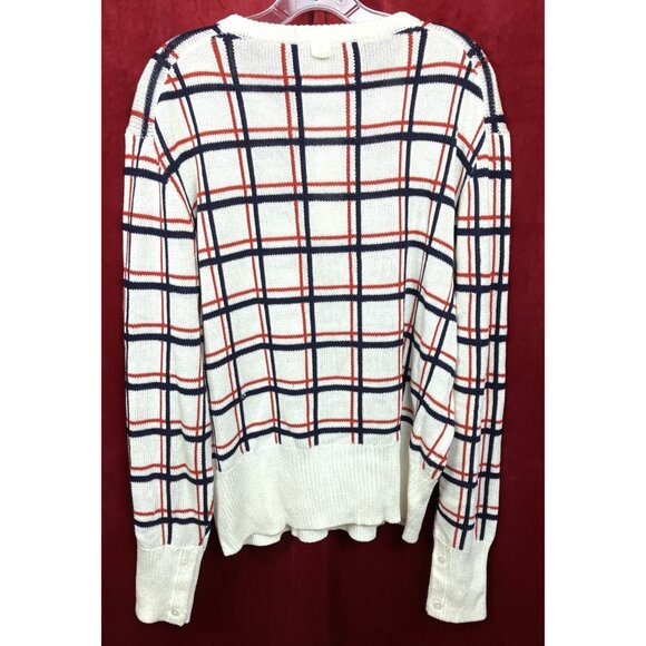 Sz BB5 XL Black Fleece Mercerized Cotton Henley Sweater Windowpane Thom Browne - Picture 6 of 7